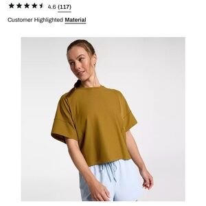 CALIA women’s oversized renew boxy tee olive bronze new with tags workout wear